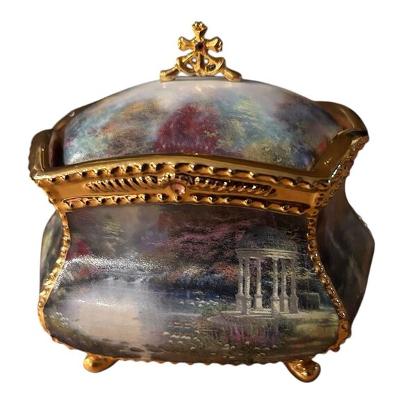 thomas kinkade Other - Thomas Kinkade Blessings "Have Faith'  Musical Prayer Box  Numbered‎